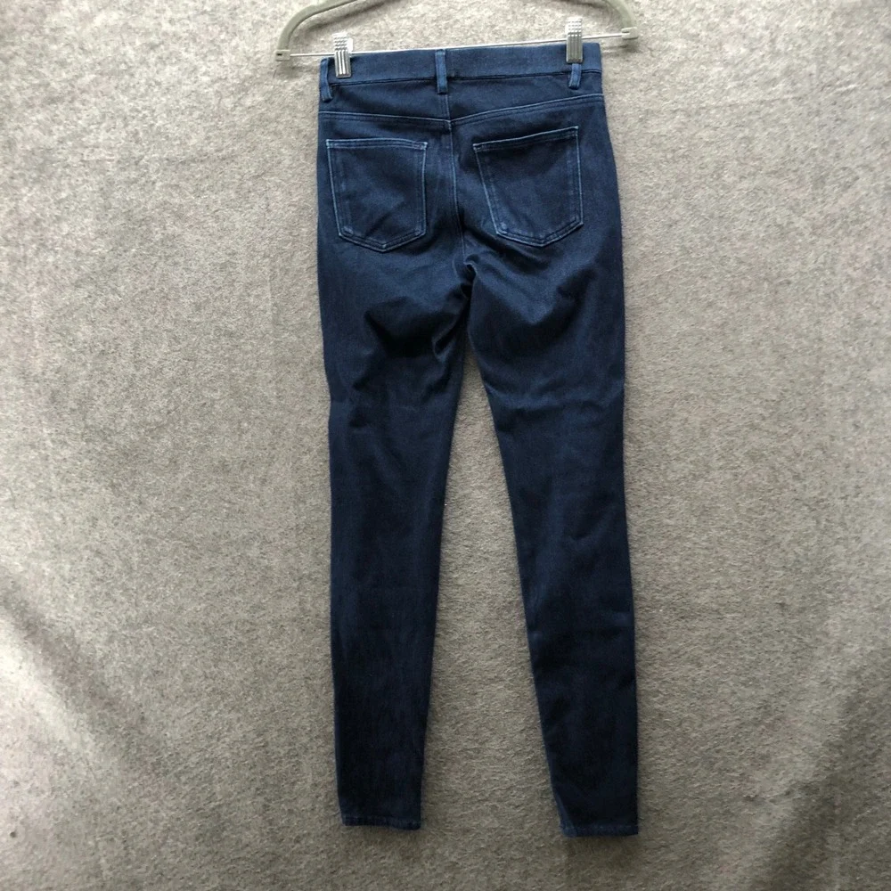 Uniqlo Ultra Stretch Legging Pants Womens XS Blue Jeggings Mid Rise Pull On - Picture 2 of 8